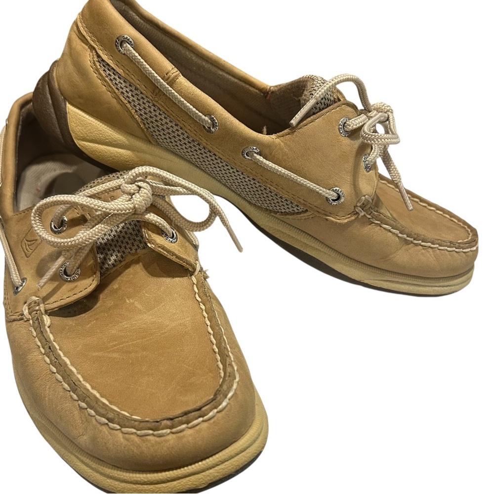Sperry Tan and Brown Boat Shoes